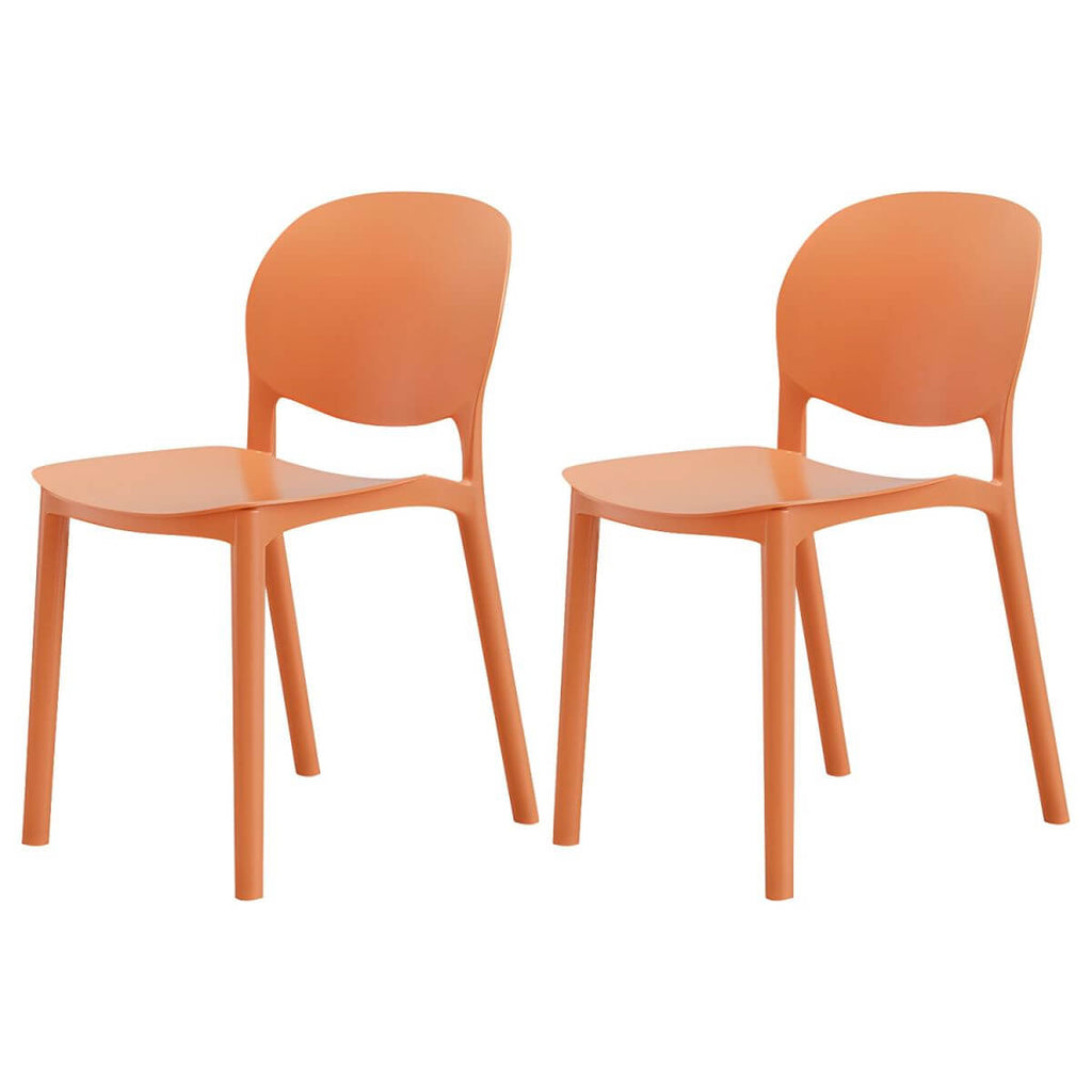 Stackable Nordic dining chair with acrylic legs and ergonomic backrest for modern dining rooms
