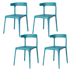 Nordic Stackable Backrest Acrylic Chair with Acrylic Legs for Dining Room Dining Chairs