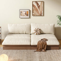 Cocochairs 100% Solid Wood Frame Modular Sofa Bed – Flexible Size & DIY Configurations