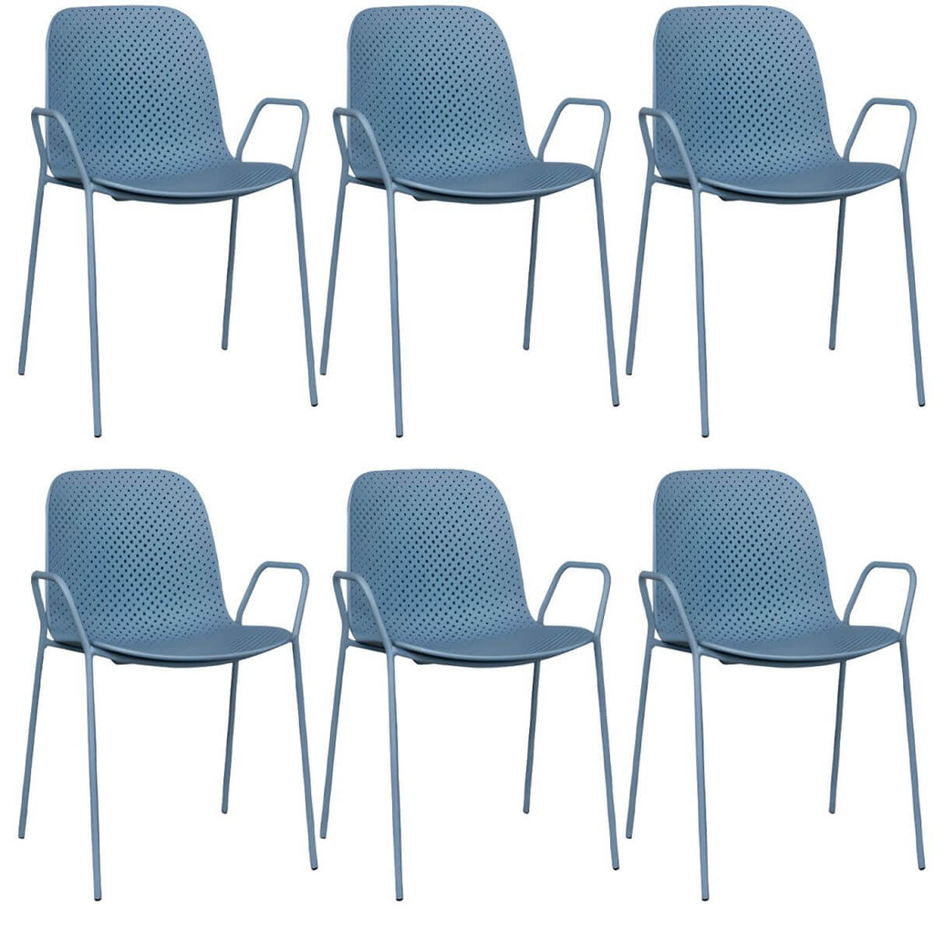 Scandinavian stackable kitchen chair with plastic and acrylic seat and metal legs
