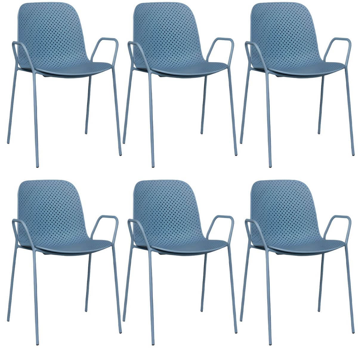 Scandinavian stackable kitchen chair with plastic and acrylic seat and metal legs