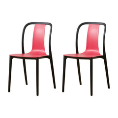 Modern Style Low-Back Plastic & Acrylic Side Chair for Kitchen & Dining Dining Chairs