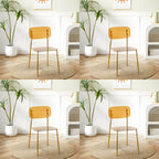 Transparent acrylic dining chair with modern design, perfect for living room and kitchen seating