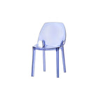 Armless acrylic side Parsons dining chair for indoor home use