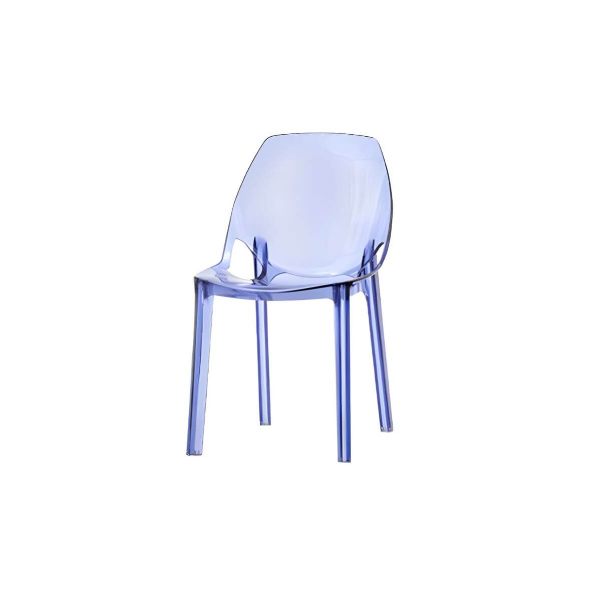 Armless acrylic side Parsons dining chair for indoor home use