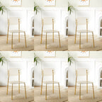 Transparent acrylic dining chair with modern design, perfect for living room and kitchen seating