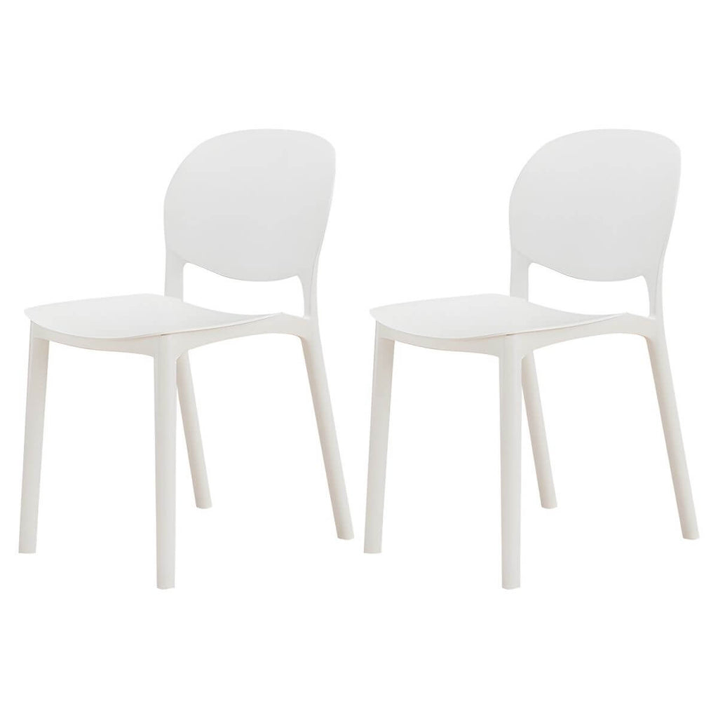 Stackable Nordic dining chair with acrylic legs and ergonomic backrest for modern dining rooms