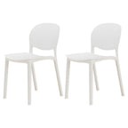 Stackable Nordic dining chair with acrylic legs and ergonomic backrest for modern dining rooms