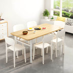 Stackable Nordic acrylic dining chair with backrest and acrylic legs