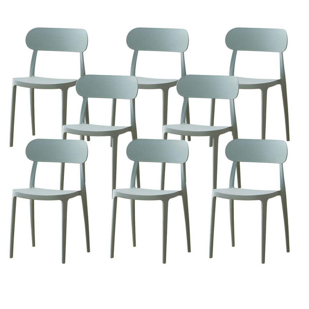 Modern Scandinavian dining chair made of plastic and acrylic, perfect for kitchen and dining areas