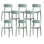 Modern Scandinavian dining chair made of plastic and acrylic, perfect for kitchen and dining areas