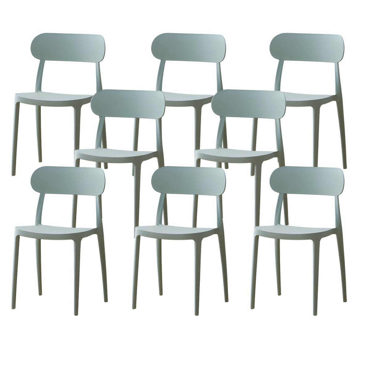 Modern Scandinavian dining chair made of plastic and acrylic, perfect for kitchen and dining areas
