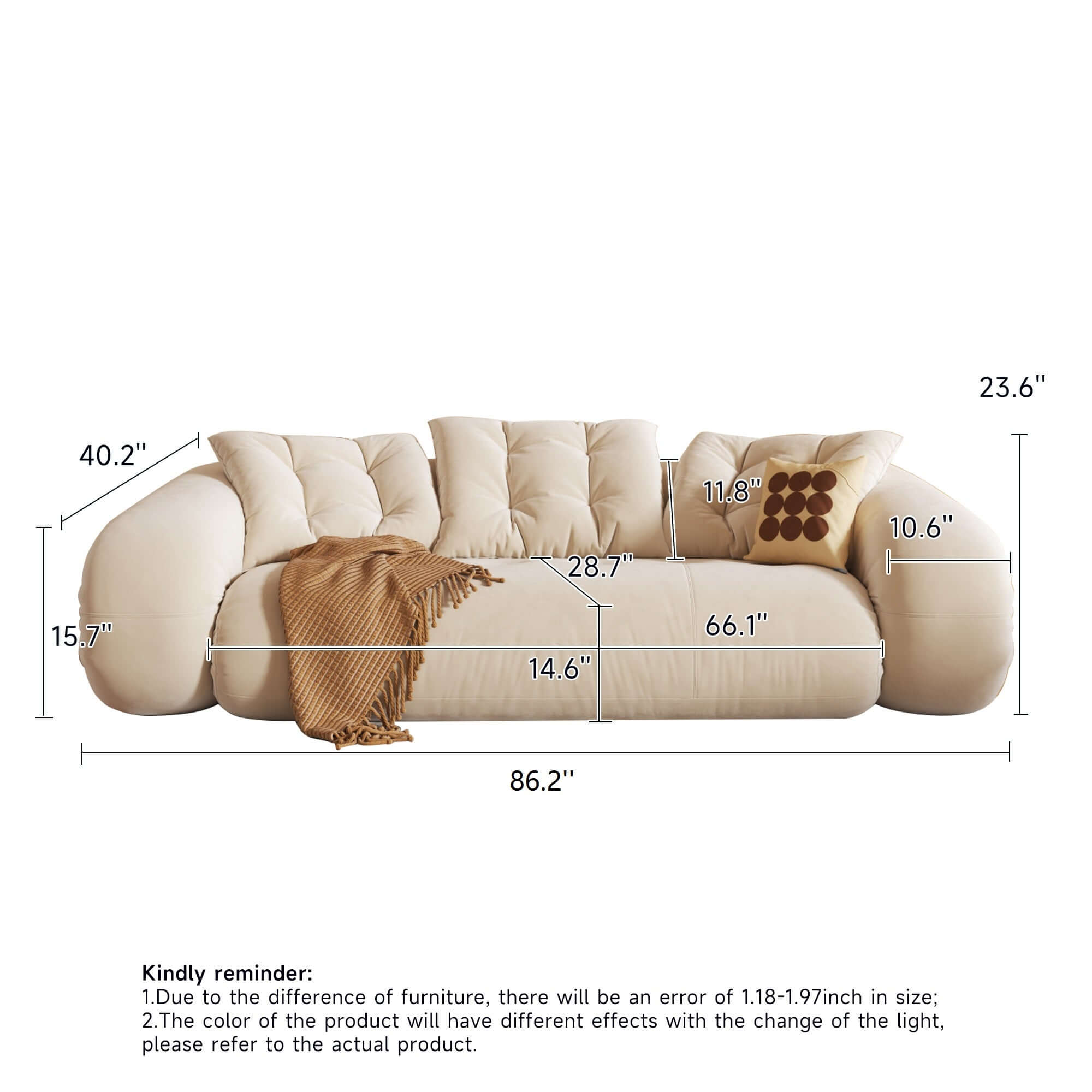 Velvet folding floor sleeper sofa bed with pet-friendly bean bag style design