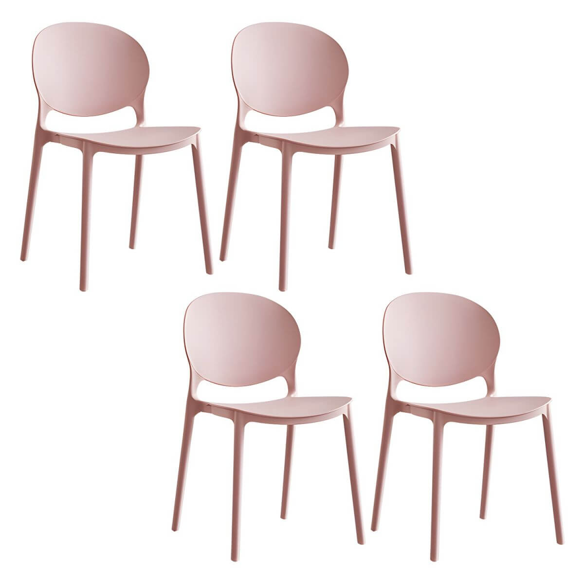 Modern acrylic dining side chair with open back, 32 inches tall, ideal for restaurant seating