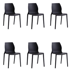 Modern Scandinavian Style Stackable Plastic & Acrylic Chair for Kitchen & Dining Dining Chairs