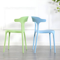 Nordic Stackable Backrest Acrylic Chair with Acrylic Legs for Dining Room Dining Chairs