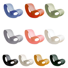 Contemporary Rocking Chair Acrylic Solid Color Indoor Rocking Chair without Armrest Rocking Chairs