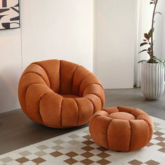 Comfortable Solid Wood Papasan Chair with Memory Foam Seat and Swivel Base Accent Chairs