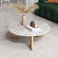 Modern Creative Terrazzo End Table Coffee Side Table Set