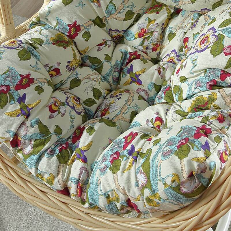 Aluminum porch swing with stand, includes cushions and chain for comfortable outdoor seating