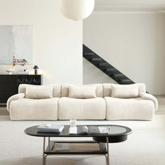 Modern Teddy Velvet Upholstered Sectional Sofa Modular Sofa