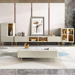 Modern Style TV Stand 78.7-Inch Media Console with Drawers