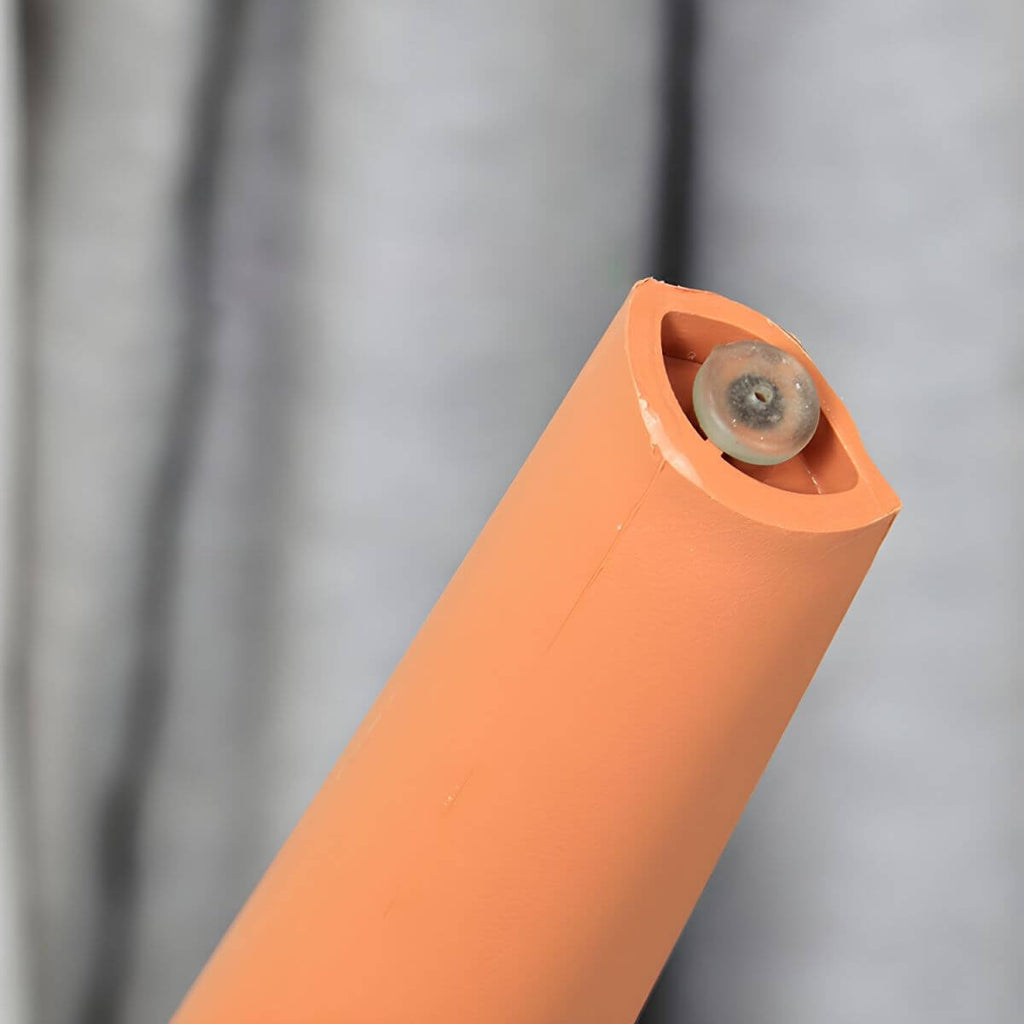 Stackable modern arm chair with open back made of plastic and acrylic for dining