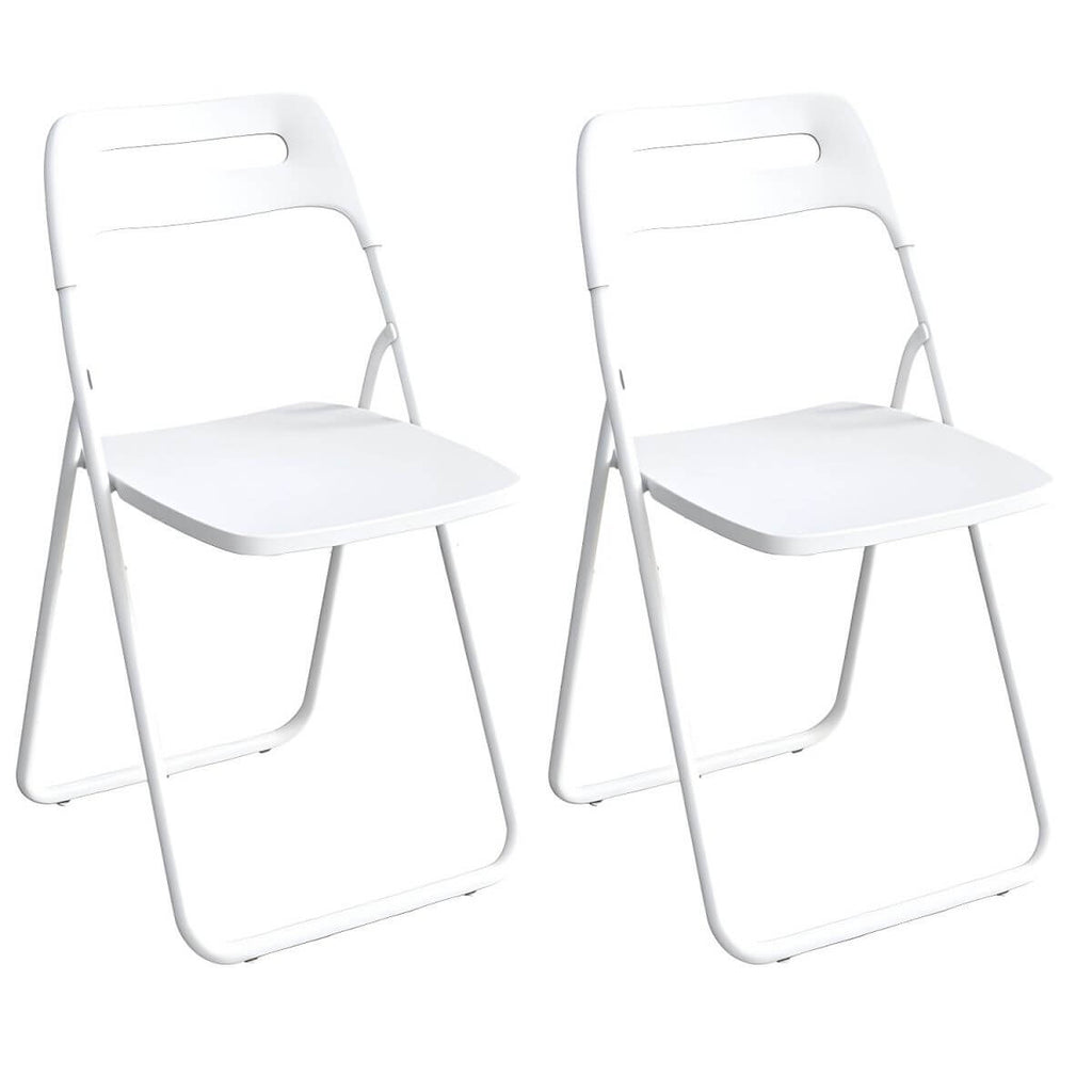 Modern collapsible open back side chair made of plastic and acrylic, ideal for kitchen and dining areas