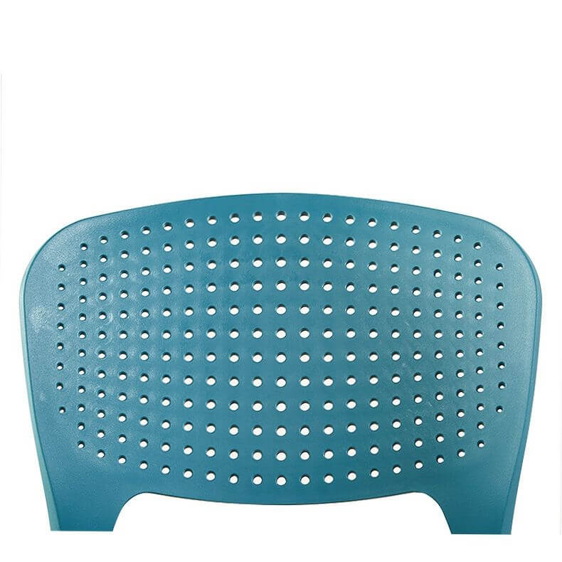 Stackable Scandinavian style plastic and acrylic side chair for dining room