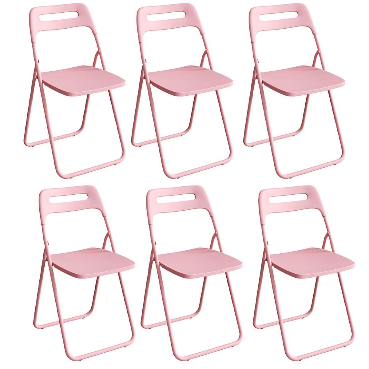 Modern collapsible open back side chair made of plastic and acrylic, ideal for kitchen and dining areas