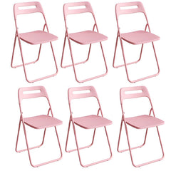 Collapsible Open Back Side Chair with Plastic & Acrylic Material - Modern Kitchen & Dining Dining Chairs