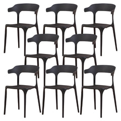 Nordic Armrest Stackable Acrylic Chair with Acrylic Legs for Dining Room Dining Chairs