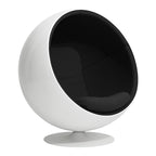 Scandinavian-Inspired Ball Chair in Fiberglass Shell