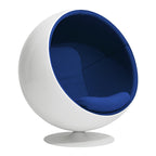 Scandinavian-Inspired Ball Chair in Fiberglass Shell