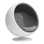 Scandinavian-Inspired Ball Chair in Fiberglass Shell