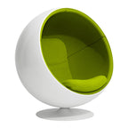 Scandinavian-Inspired Ball Chair in Fiberglass Shell