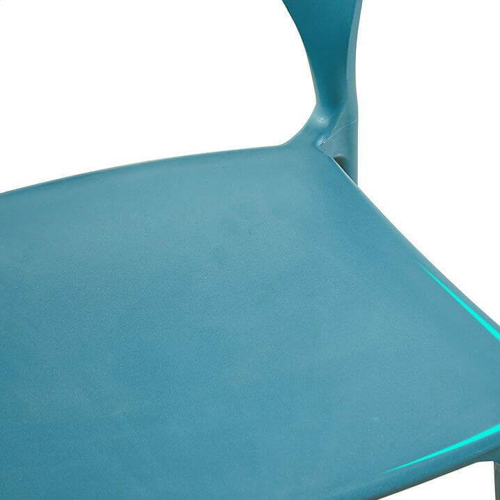 Stackable Scandinavian style plastic and acrylic side chair for dining room