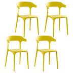 Acrylic Nordic dining chair with backrest and armrests, featuring clear acrylic legs