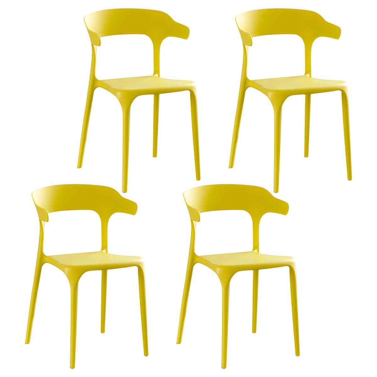 Acrylic Nordic dining chair with backrest and armrests, featuring clear acrylic legs