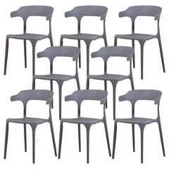 Nordic Armrest Stackable Acrylic Chair with Acrylic Legs for Dining Room Dining Chairs