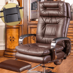 Comfortable High Back Leather Office Chair with Adjustable Arms