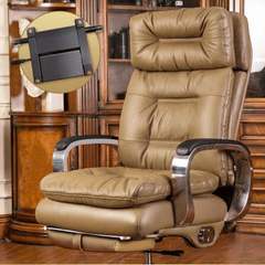 Comfortable High Back Leather Office Chair with Adjustable Arms