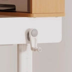 Adjustable Blue and Pink Kids Desk and Chair Set with Natural Wood Finish