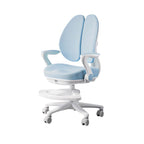 Adjustable Ergonomic Kids Chair With Arms - Blue Plastic