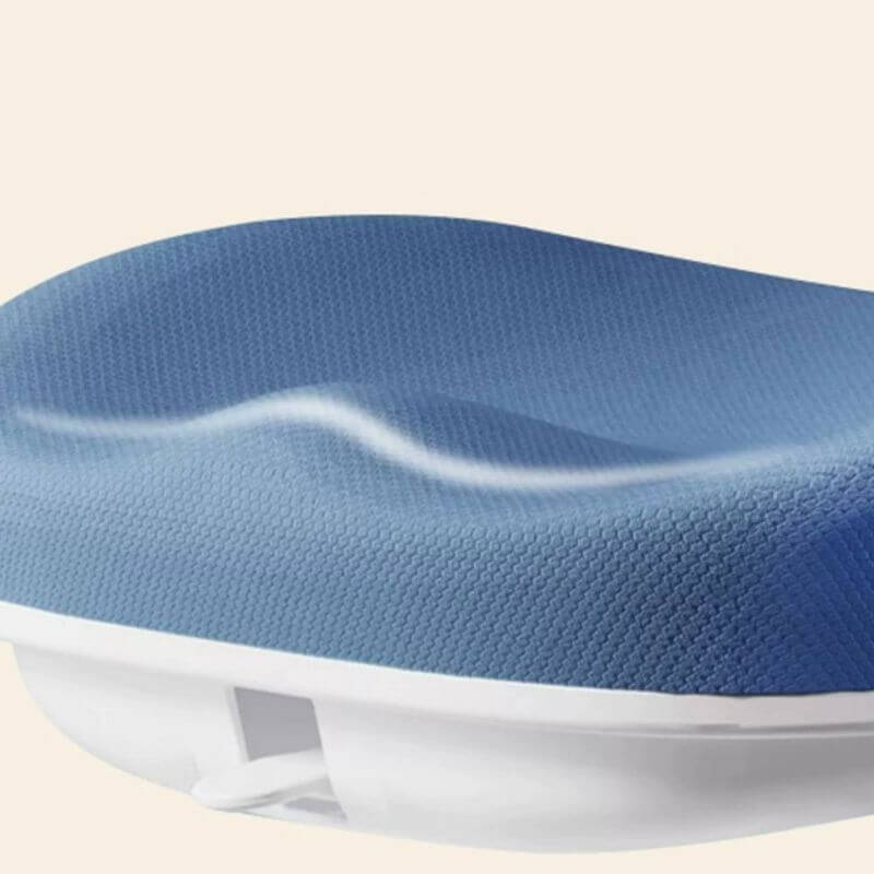 Adjustable Ergonomic Kids Chair With Arms - Blue Plastic