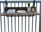 Adjustable Hanging Balcony Table - Technical Wood