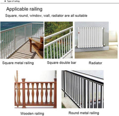 Adjustable Hanging Balcony Table - Technical Wood