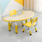 Adjustable Height Kids Writing Desk with Natural Wood Top