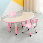 Adjustable Height Kids Writing Desk with Natural Wood Top