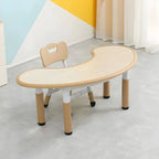 Adjustable Height Kids Writing Desk with Natural Wood Top